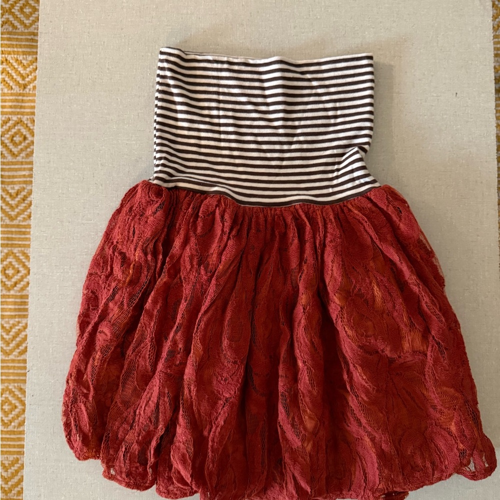 Striped lace babydoll or skirt